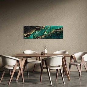 Kép - Kerozin-arany márványozás (órával) (90x30 cm)