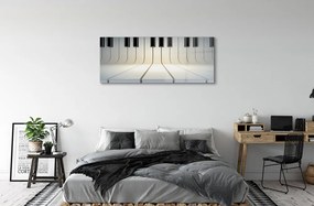 Üvegképek zongora billentyűk 120x60cm