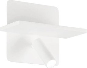 Ideal Lux - LED fali spotlámpa PIANO LED/10W/230V CRI 90 USB fehér