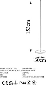 Only LED állólámpa, fekete