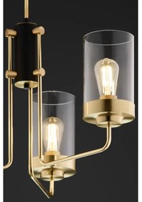 Jupiter 2087 - RAMIREZ rúdra szerelt csillár 3xE27/15W/230V arany/fekete