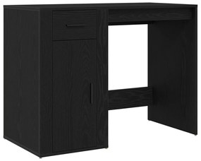 Íróasztal Fekete Tölgy 100x49x75 cm Műszaki Fa
