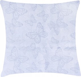 Dekorációs párnahuzat Pillangó 40x40 ezüst