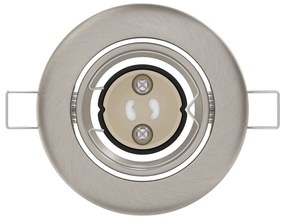 Beépíthető Spotlámpák 24 db Kerek GU10 Ezüst Ø90 mm Acél
