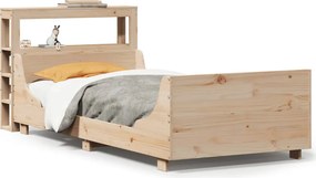 vidaXL tömör fenyőfa ágy matrac nélkül 90 x 200 cm