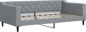 vidaXL világosszürke szövet kanapéágy 90 x 190 cm