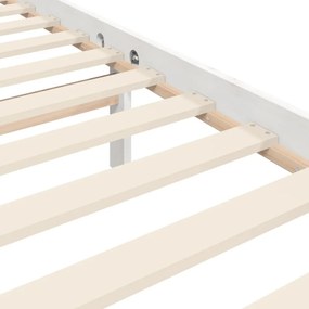 fehér tömör fa ágykeret fejtámlával 90 x 200 cm