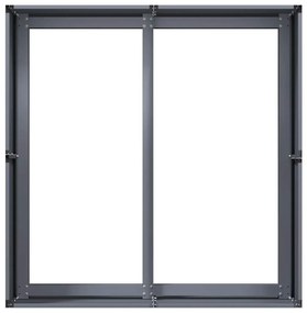 vidaXL növénytartó antracitszürke 80x80x40 cm hidegen hengerelt acél