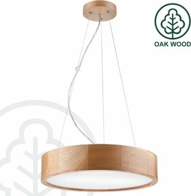 Brilagi - LED RGBW fényerőszabályozható csillár CARVALHO, 2xE27/15W/230V, Wi-Fi, tölgy, átmérő 37 cm