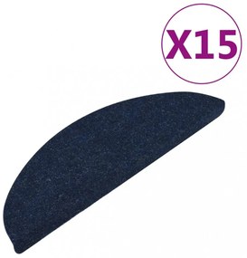 15 db kék öntapadó lépcsőszőnyeg 65x22,5x3,5 cm