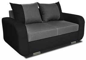 Fero 2-es  (fix) kanapé, fekete - szürke