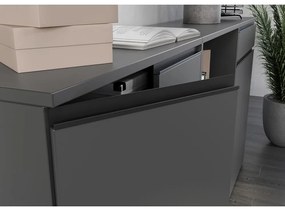 Antracitszürke szekrény 81x120 cm Bedano – Germania