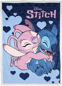 Disney Lilo és Stitch, A csillagkutya Love sherpa takaró 140x190 cm