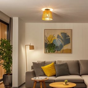 Brilagi - LED felületre szerelhető csillár CERIA BOHO 1xE27/40W/230V átm. 28 cm barna