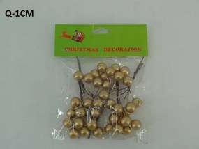 Galagonya berkenye szett karácsonyfára, karácsonyfadísz gömbök