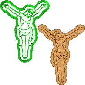 Húsvéti Forma Mézeskalács lyukasztó Húsvétra Megfeszített Jézus 10cm