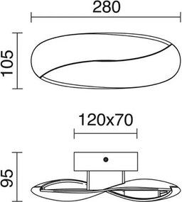 Novolux RIBBON 697A-L0106B-01 Fali lámpa 1x6W/LED 300LM IP20