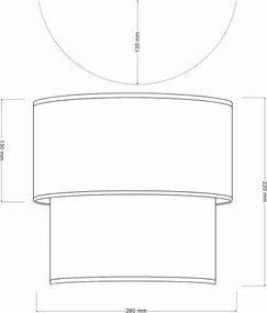 BRILAGI - BOHO ECO LED fali lámpatest 1xE27/10W/230V krémszínű