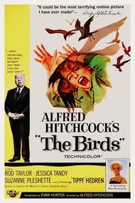 Illusztráció The Birds / Alfred Hitchcock / Tippi Hedren