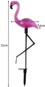 Napelemes kerti lámpa - flamingó Gardlov 21151