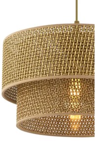 Kábeles csillár ECHO 1xE27/60W/230V barna