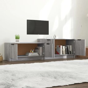 szürke sonoma színű szerelt fa TV-szekrény 158,5 x 36 x 45 cm