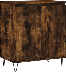 vidaXL füstös tölgy színű szerelt fa tálalószekrény 60 x 35 x 70 cm