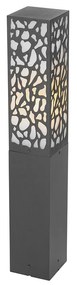 Modern kültéri oszloplámpa fekete 60 cm IP44 - Nicole
