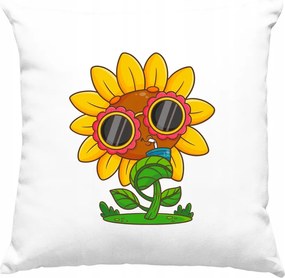 Napraforgó párna vicces fehér
