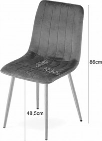 AKCIÓ Barna bársonyszék LAVA II. osztály