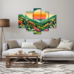 Kép - Színes naplemente (150x105 cm)