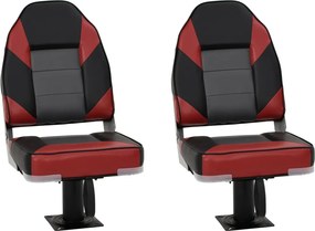 vidaXL 4 részes magas háttámlás összecsukható hajóülésszett