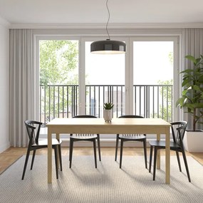 SENDI Étkezőasztal Tölgy Színben 160 cm