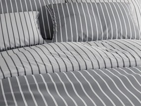 Renforcé pamut ágyneműhuzat CAPRIVI szürke Ágyneműhuzat mérete: 2 db 70 x 90 cm | 200 x 220 cm