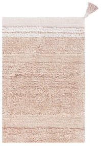 Világos rózsaszín mosható kézi szövésű pamut szőnyeg 90x130 cm Bloom Rose – Lorena Canals