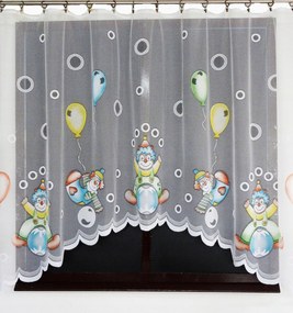 Mg Függöny jacquard Bohóc ív 300x150 Színes