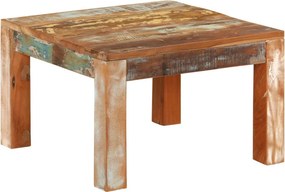 vidaXL tömör újrahasznosított fa dohányzóasztal 55 x 55 x 35 cm