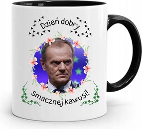 Donald Tusk Fekete Bögre Platform Ajándék fényképes nyomtatással