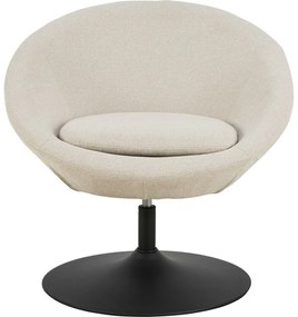 Bézs forgó zsenília fotel Center – Actona