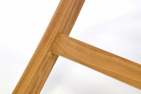 DIVERO Kerti asztal 80 x 80 cm teak fa