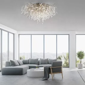 Paul Neuhaus 8092-55 - Felületre szerelhető ICICLE csillár 14xG9/40W/230V, átmérő 100 cm, króm