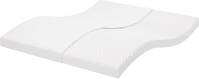 vidaXL fehér 7 zónás 20 ILD keménységű habmatrac 160 x 200 cm