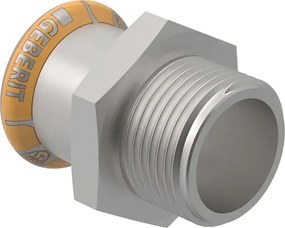 GEBERIT Mapress Therm inox külső menetes átmeneti idom, hűtés/fűtés, 28mmx3/4”K