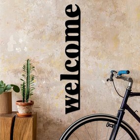 Fém fali dekoráció, Welcome-5