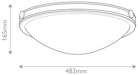 Hinkley HK-COLLIER-F-M-BX - Mennyezeti lámpatest COLLIER 3xE27/40W/230V átm. 48,3 cm