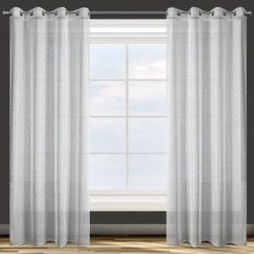 Készfüggöny karikákon Design 91 140x250cm Fehér