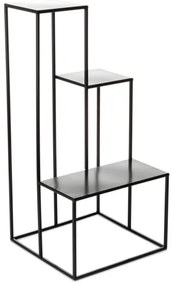 KASKADA virágtartó állvány 85x40 cm fekete