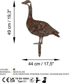 Goose fém kerti dísztárgy, 64×44 cm – TR565TNL1282