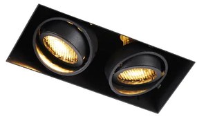 Okos beépített reflektor fekete keret nélküli 2-lámpás, WiFi-vel GU10 - Oneon Honey