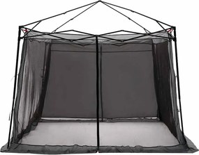 vidaXL Belső sátor tetővel Szürke és narancs 303 x 303 x 196 cm taft